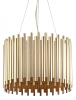 ZŁOTA LAMPA WISZĄCA IDEAL LUX PAN SP5 208817 METALOWA DESIGNERSKA